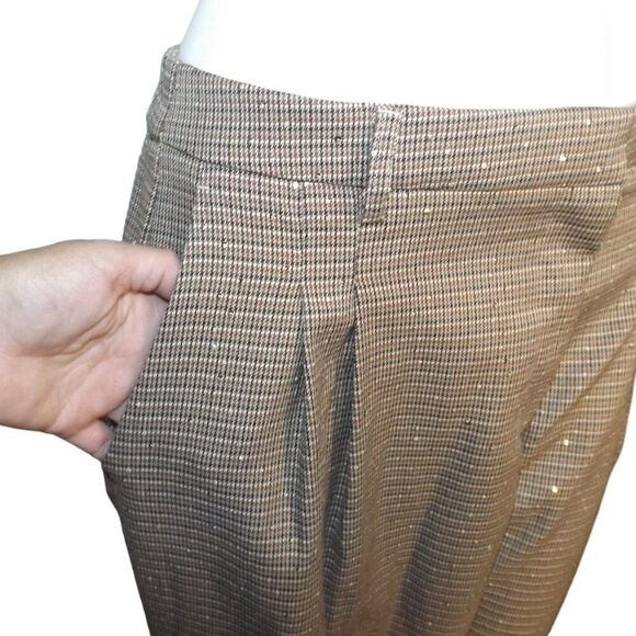 new HOUSE OF HARLOW 2pc Set/Outfit, L, Baggy Pants/Crop Top, Light Sequins,Tweed - Picture 13 of 14